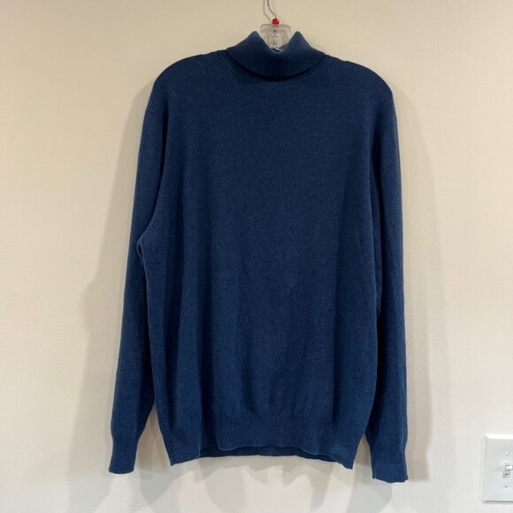 JoS. A. BANKS Preppy Men's100% Cashmere Blue Sweater Size Large - Picture 1 of 6